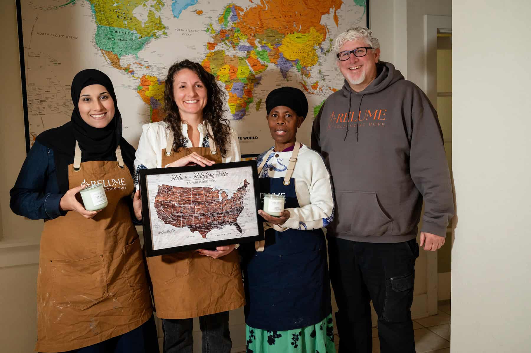Refugee candlemakers rebuilding lives through work