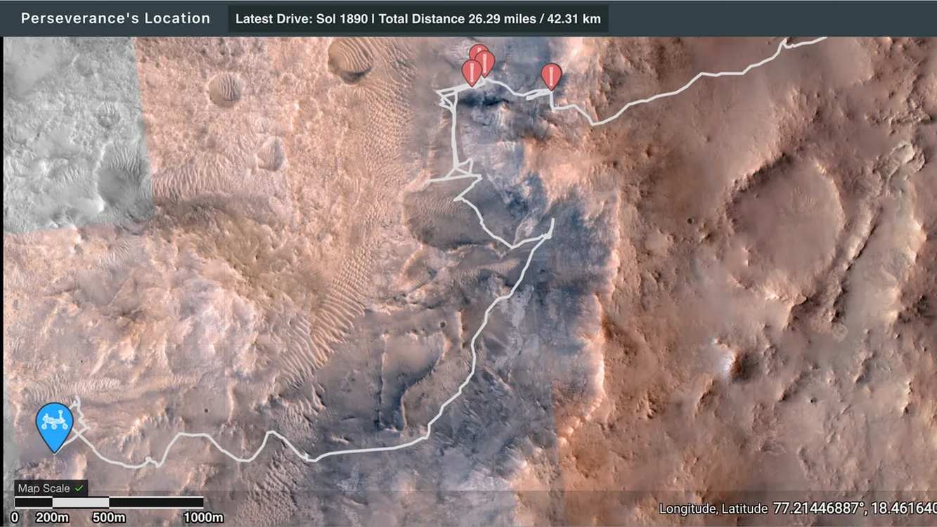 Mars Perseverance Rover Completes a Marathon on Mars to Cap Off Extraordinary 5 Years
