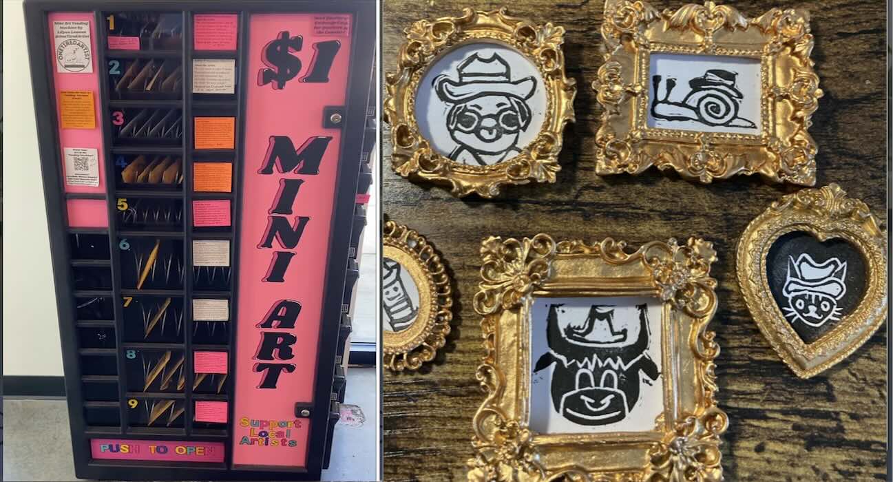 Minnesota Artist’s ‘Mini Art Vending Machine’ Has Sold Nearly 3,000 Pieces of One-Dollar Art