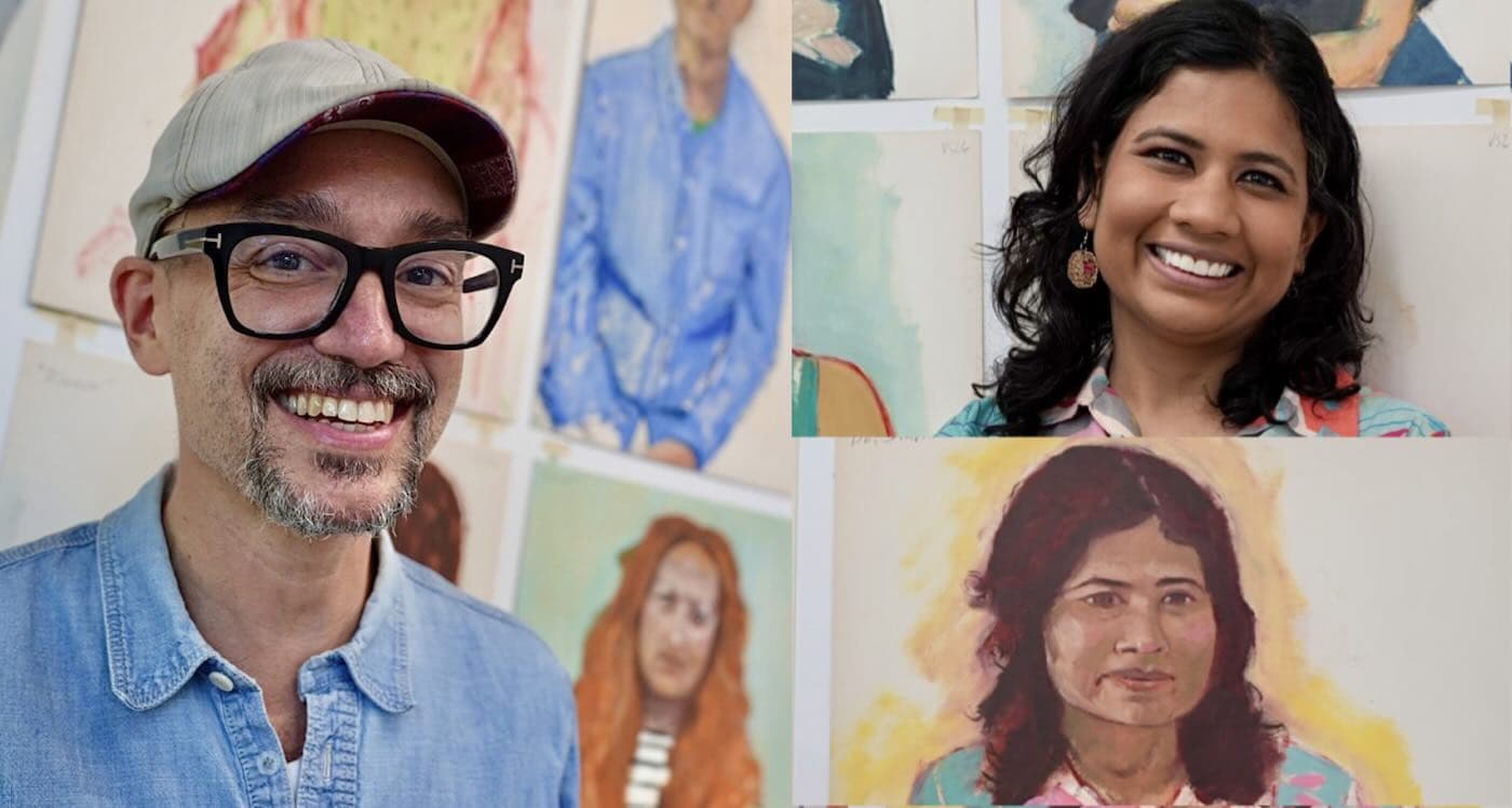 Artist Beats Brain Cancer And Paints Amazing Portraits of Hospital Staff as Thank-you Gifts (LOOK)