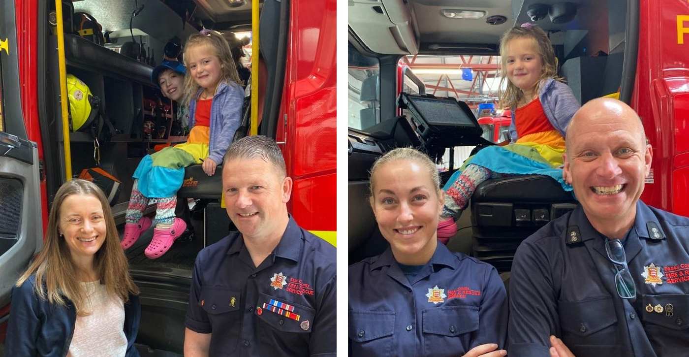 Firemen Rushed a 5-year old’s Fingertips to Hospital Where She Recovered and Painted a Thank-You Picture for Them